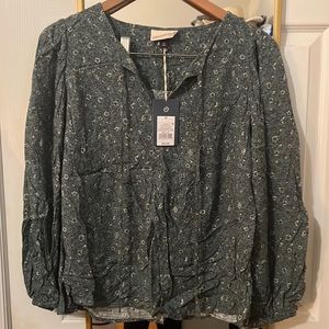 Universal Thread Floral Peasant Style Blouse